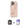 MARSİLYAN™- iPhone 14 Pro Max Kılıf Nova Işık Prime - Siyah Bilvis 5in1 3D Magic Cam Ekran Koruyucu + PVD Metal Kamera Lens - TU