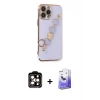 MARSİLYAN™- iPhone 14 Pro Max Kılıf Nova Işık Prime - Siyah Bilvis 5in1 5D Magic Hayalet Cam Ekran Koruyucu + PVD Metal Kamera Lens - TU