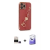 MARSİLYAN™- iPhone 14 Pro Max Kılıf Nova Işık Prime - Siyah Bilvis 5in1 5D Magic Hayalet Cam Ekran Koruyucu + Bilvis Titan Kamera Lens - GS