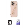 MARSİLYAN™- iPhone 14 Pro Max Kılıf Nova Işık Prime - Siyah Bilvis 5in1 5D Magic Hayalet Cam Ekran Koruyucu + PVD Metal Kamera Lens - TU
