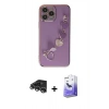 MARSİLYAN™- iPhone 14 Pro Max Kılıf Nova Işık Prime - Siyah Bilvis 5in1 5D Magic Hayalet Cam Ekran Koruyucu + Raze Metal Kamera Lens - GS