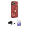 MARSİLYAN™- iPhone 14 Pro Max Kılıf Nova Işık Prime - Siyah Bilvis 5in1 5D Magic Hayalet Cam Ekran Koruyucu + Raze Metal Kamera Lens - GS