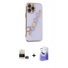 MARSİLYAN™- iPhone 14 Pro Max Kılıf Nova Işık Prime - Siyah Bilvis 5in1 5D Magic Hayalet Cam Ekran Koruyucu + Gold Bilvis Titan Kamera Lens