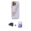 MARSİLYAN™- iPhone 14 Pro Max Kılıf Nova Işık Prime - Siyah Bilvis 5in1 5D Magic Hayalet Cam Ekran Koruyucu + Raze Metal Kamera Lens - GS