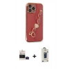 MARSİLYAN™- iPhone 14 Pro Max Kılıf Nova Işık Prime - Siyah Bilvis Hayalet Cam Ekran Koruyucu + Siyah Bilvis Titan Kamera Lens