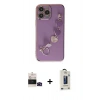 MARSİLYAN™- iPhone 14 Pro Max Kılıf Nova Işık Prime - Siyah Bilvis Hayalet Cam Ekran Koruyucu + Siyah Bilvis Titan Kamera Lens