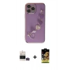 MARSİLYAN™- iPhone 14 Pro Max Kılıf Nova Işık Prime - Siyah Buffer Cam Ekran Koruyucu + Bilvis Titan Kamera Lens - GD