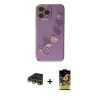 MARSİLYAN™- iPhone 14 Pro Max Kılıf Nova Işık Prime - Siyah Buffer Cam Ekran Koruyucu + Raze Metal Kamera Lens - GD