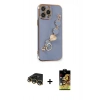 MARSİLYAN™- iPhone 14 Pro Max Kılıf Nova Işık Prime - Siyah Buffer Cam Ekran Koruyucu + Raze Metal Kamera Lens - GD