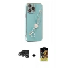 MARSİLYAN™- iPhone 14 Pro Max Kılıf Nova Işık Prime - Siyah Buffer Cam Ekran Koruyucu + Raze Metal Kamera Lens - GS