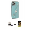 MARSİLYAN™- iPhone 14 Pro Max Kılıf Nova Işık Prime - Siyah Buffer Cam Ekran Koruyucu + Siyah Bilvis Titan Kamera Lens