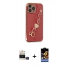 MARSİLYAN™- iPhone 14 Pro Max Kılıf Nova Işık Prime - Siyah Buffer Hayalet Cam Ekran Koruyucu + Bilvis Titan Kamera Lens - GS