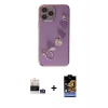 MARSİLYAN™- iPhone 14 Pro Max Kılıf Nova Işık Prime - Siyah Buffer Hayalet Cam Ekran Koruyucu + Bilvis Titan Kamera Lens - GS