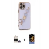 MARSİLYAN™- iPhone 14 Pro Max Kılıf Nova Işık Prime - Siyah Buffer Hayalet Cam Ekran Koruyucu + Bilvis Titan Kamera Lens - GS