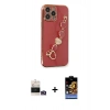 MARSİLYAN™- iPhone 14 Pro Max Kılıf Nova Işık Prime - Siyah Buffer Hayalet Cam Ekran Koruyucu + Bilvis Titan Kamera Lens - GD