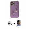 MARSİLYAN™- iPhone 14 Pro Max Kılıf Nova Işık Prime - Siyah Buffer Hayalet Cam Ekran Koruyucu + Bilvis Titan Kamera Lens - GD