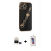 MARSİLYAN™- iPhone 14 Pro Max Kılıf Nova Işık Prime - Siyah Joko 5D Cam + Bilvis Titan Kamera Lens - GD