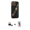 MARSİLYAN™- iPhone 14 Pro Max Kılıf Nova Işık Prime - Siyah Joko 5D Cam + Bilvis Titan Kamera Lens - GS