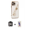 MARSİLYAN™- iPhone 14 Pro Max Kılıf Nova Işık Prime - Siyah Joko 5D Cam + PVD Metal Kamera Lens - TU