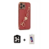 MARSİLYAN™- iPhone 14 Pro Max Kılıf Nova Işık Prime - Siyah Joko 5D Cam + PVD Metal Kamera Lens - TU