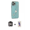 MARSİLYAN™- iPhone 14 Pro Max Kılıf Nova Işık Prime - Siyah Joko 5D Cam + PVD Metal Kamera Lens - TU