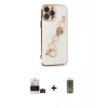 MARSİLYAN™- iPhone 14 Pro Max Kılıf Nova Işık Prime - Siyah Joko Magic 5D Hayalet Cam + Bilvis Titan Kamera Lens - SH