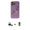 MARSİLYAN™- iPhone 14 Pro Max Kılıf Nova Işık Prime - Siyah Joko Magic 5D Hayalet Cam + Bilvis Titan Kamera Lens - SH