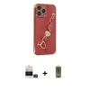 MARSİLYAN™- iPhone 14 Pro Max Kılıf Nova Işık Prime - Siyah Joko Magic 5D Hayalet Cam + Gold Bilvis Titan Kamera Lens