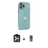 MARSİLYAN™- iPhone 14 Pro Max Kılıf Nova Işık Prime - Siyah Joko Magic 5D Hayalet Cam + PVD Metal Kamera Lens - TU