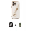 MARSİLYAN™- iPhone 14 Pro Max Kılıf Nova Işık Prime - Siyah Joko Magic 5D Hayalet Cam + PVD Metal Kamera Lens - TU