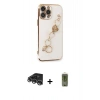 MARSİLYAN™- iPhone 14 Pro Max Kılıf Nova Işık Prime - Siyah Joko Magic 5D Hayalet Cam + Raze Metal Kamera Lens - GS