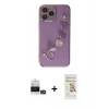 MARSİLYAN™- iPhone 14 Pro Max Kılıf Nova Işık Prime - Siyah Mat Seramik Nano Ekran Koruyucu + Bilvis Titan Kamera Lens - GD