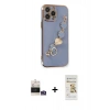 MARSİLYAN™- iPhone 14 Pro Max Kılıf Nova Işık Prime - Siyah Mat Seramik Nano Ekran Koruyucu + Bilvis Titan Kamera Lens - GS