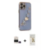 MARSİLYAN™- iPhone 14 Pro Max Kılıf Nova Işık Prime - Siyah Mat Seramik Nano Ekran Koruyucu + Bilvis Titan Kamera Lens - GD