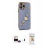 MARSİLYAN™- iPhone 14 Pro Max Kılıf Nova Işık Prime - Siyah Mat Seramik Nano Ekran Koruyucu + Bilvis Titan Kamera Lens - DNMR