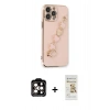 MARSİLYAN™- iPhone 14 Pro Max Kılıf Nova Işık Prime - Siyah Mat Seramik Nano Ekran Koruyucu + PVD Metal Kamera Lens - TU