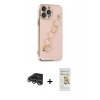 MARSİLYAN™- iPhone 14 Pro Max Kılıf Nova Işık Prime - Siyah Mat Seramik Nano Ekran Koruyucu + Raze Metal Kamera Lens - GS