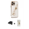 MARSİLYAN™- iPhone 14 Pro Max Kılıf Nova Işık Prime - Siyah Mat Seramik Nano Ekran Koruyucu + Raze Metal Kamera Lens - GS
