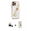 MARSİLYAN™- iPhone 14 Pro Max Kılıf Nova Işık Prime - Siyah Mat Seramik Nano Ekran Koruyucu + Siyah Bilvis Titan Kamera Lens