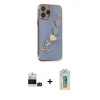 MARSİLYAN™- iPhone 14 Pro Max Kılıf Nova Işık Prime - Siyah Polymer Nano Ekran Koruyucu + Bilvis Titan Kamera Lens - DNMR