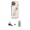 MARSİLYAN™- iPhone 14 Pro Max Kılıf Nova Işık Prime - Siyah Polymer Nano Ekran Koruyucu + Bilvis Titan Kamera Lens - GD