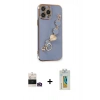 MARSİLYAN™- iPhone 14 Pro Max Kılıf Nova Işık Prime - Siyah Polymer Nano Ekran Koruyucu + Bilvis Titan Kamera Lens - GD