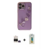 MARSİLYAN™- iPhone 14 Pro Max Kılıf Nova Işık Prime - Siyah Polymer Nano Ekran Koruyucu + Bilvis Titan Kamera Lens - GS