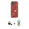 MARSİLYAN™- iPhone 14 Pro Max Kılıf Nova Işık Prime - Siyah Polymer Nano Ekran Koruyucu + Bilvis Titan Kamera Lens - SH