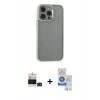 MARSİLYAN™- iPhone 14 Pro Max Kılıf Nova Işık Serisi - Şeffaf Royal Nano Ekran Koruyucu + Bilvis Titan Kamera Lens - DNMR