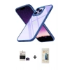 MARSİLYAN™- iPhone 14 Pro Max Kılıf Nova Işık Serisi - Siyah 6D Mat Seramik Hayalet Nano Ekran Koruyucu + Bilvis Titan Kamera Lens - DNMR