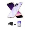 MARSİLYAN™- iPhone 14 Pro Max Kılıf Nova Işık Serisi - Siyah Bilvis 5in1 3D Magic Cam Ekran Koruyucu + Raze Metal Kamera Lens - GS