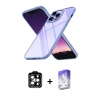 MARSİLYAN™- iPhone 14 Pro Max Kılıf Nova Işık Serisi - Siyah Bilvis 5in1 3D Magic Cam Ekran Koruyucu + PVD Metal Kamera Lens - TU