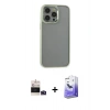 MARSİLYAN™- iPhone 14 Pro Max Kılıf Nova Işık Serisi - Siyah Bilvis 5in1 5D Magic Hayalet Cam Ekran Koruyucu + Bilvis Titan Kamera Lens - DNMR