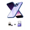 MARSİLYAN™- iPhone 14 Pro Max Kılıf Nova Işık Serisi - Siyah Bilvis 5in1 5D Magic Hayalet Cam Ekran Koruyucu + Bilvis Titan Kamera Lens - GD